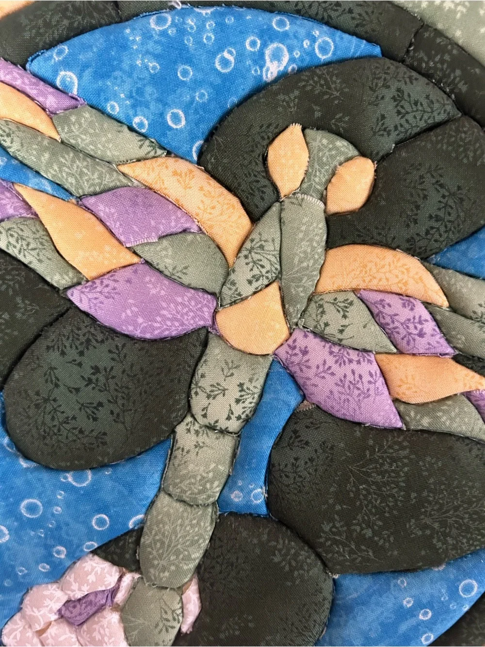 Handcrafted Hummingbird & Dragonfly Quilted Wall Panels - Unbranded